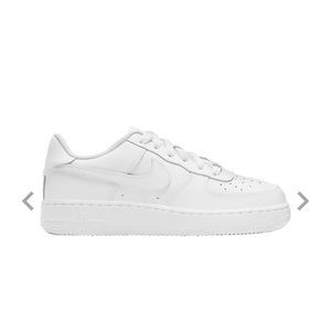 Nike Kids Air Force 1, all white shoes, worn once